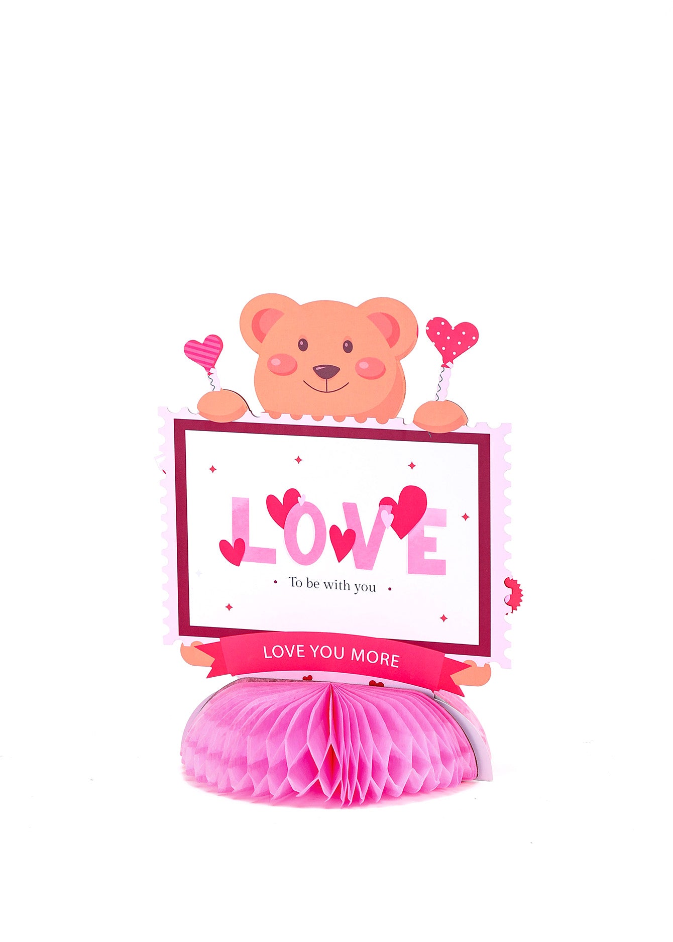 Valentine's Day custom three-dimensional honeycomb ornaments