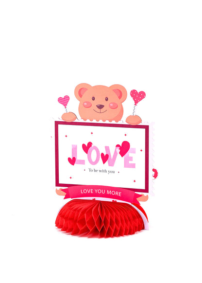 Valentine's Day custom three-dimensional honeycomb ornaments