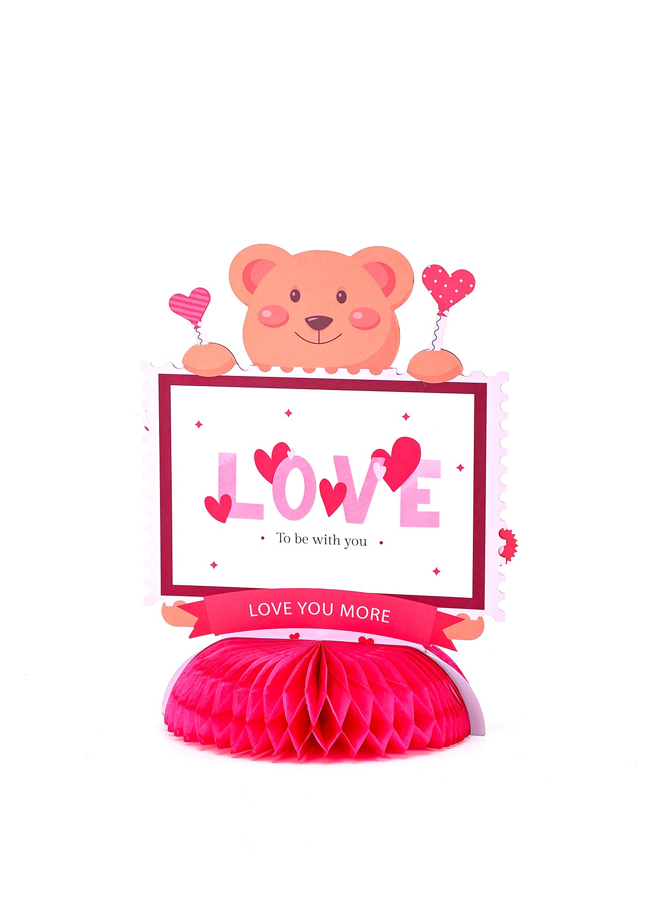 Valentine's Day custom three-dimensional honeycomb ornaments