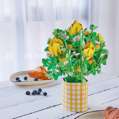 Lemon Pop-Up Flower Bouquet