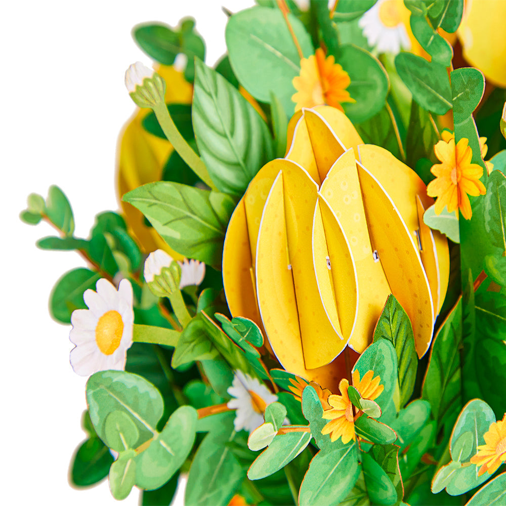 Lemon Pop-Up Flower Bouquet