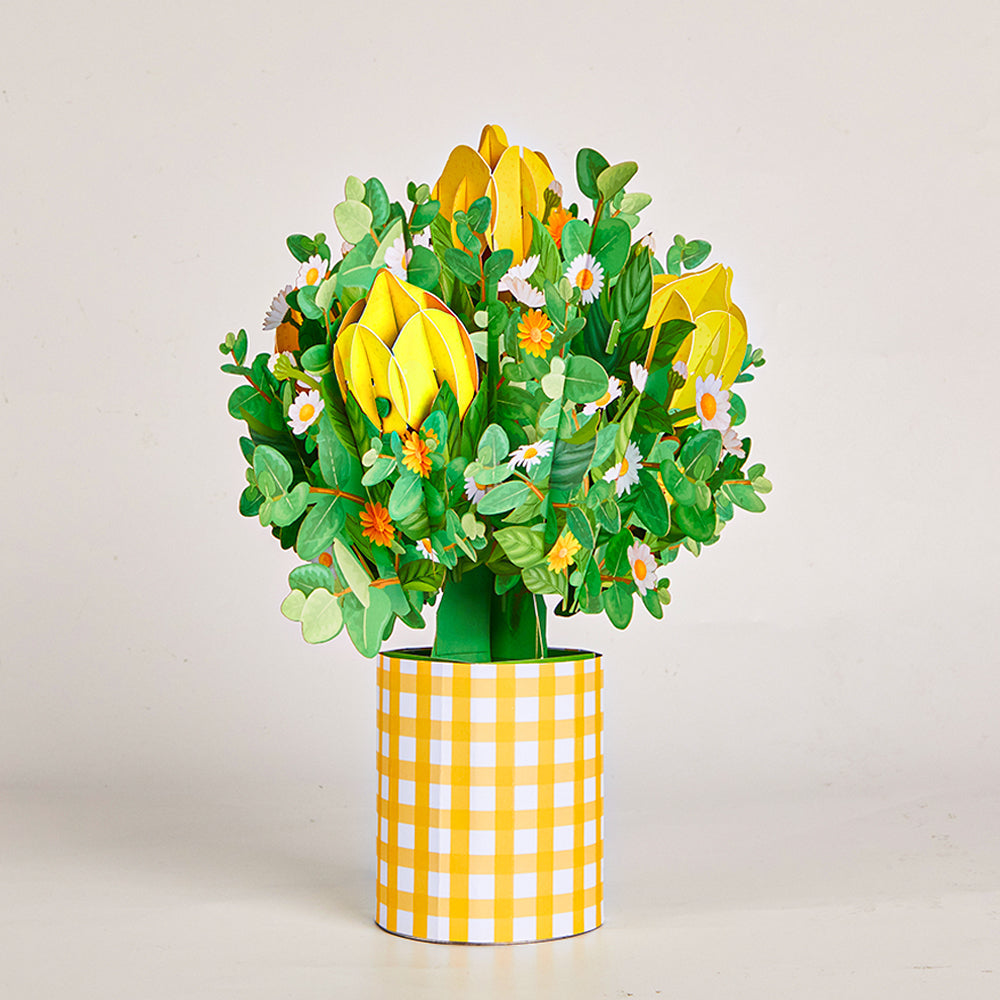 Lemon Pop-Up Flower Bouquet