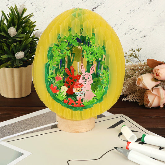 Bunny Eggs Globe Popup Light DIY Set