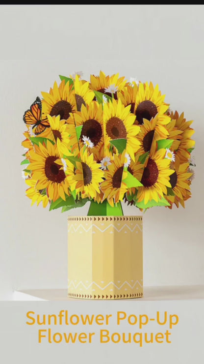 Sunflower Pop-Up Flower Bouquet