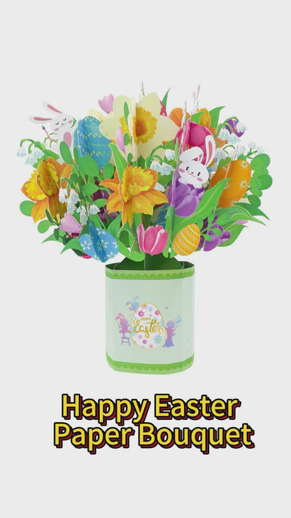 Happy Easter Paper Bouquet