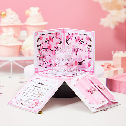 Cherry Blossom Personalized Birthday Exploding Box