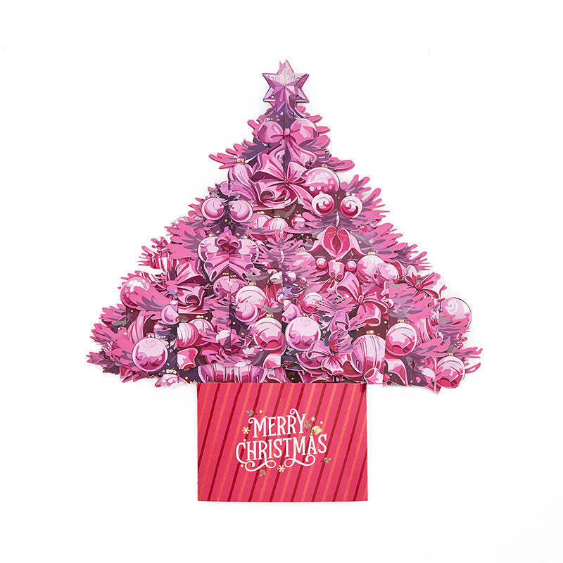 Pink pop up christmas tree