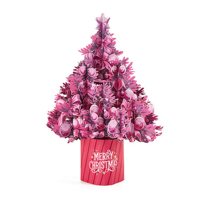 Pink pop up christmas tree