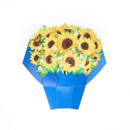 Sunflower Bouquet Pop Up Card