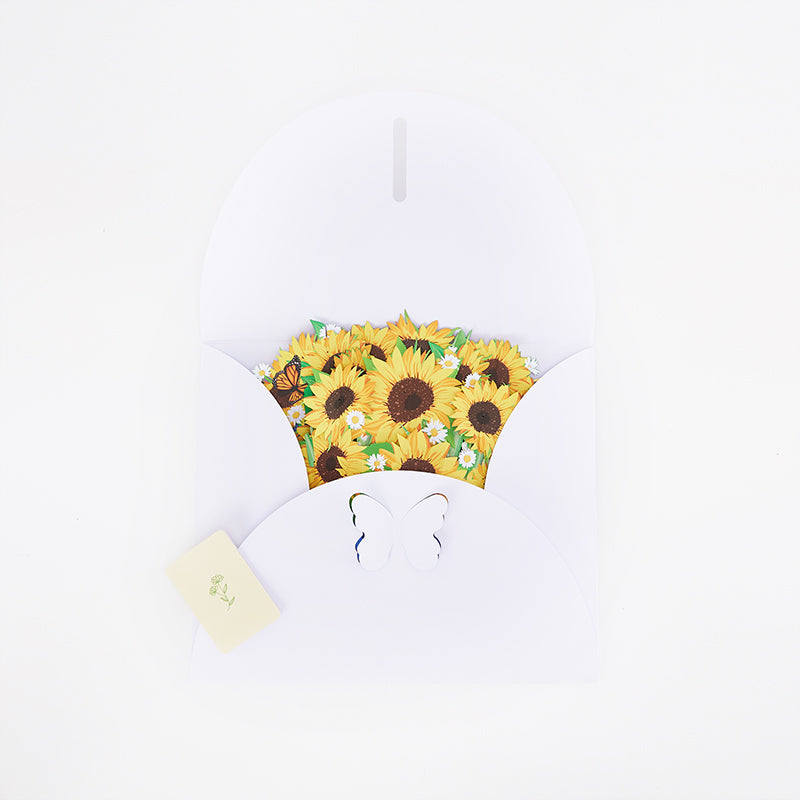 Sunflower Bouquet Pop Up Card