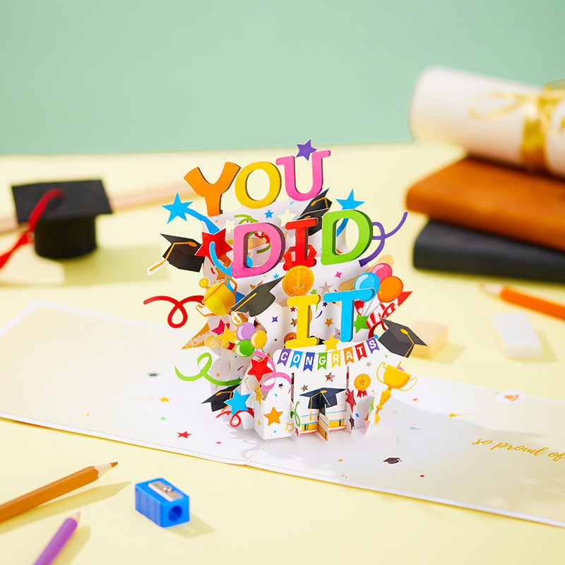 You Did It Graduation Pop-Up Card