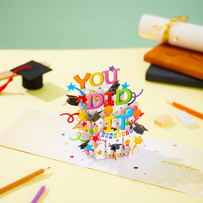 You Did It Graduation Pop-Up Card