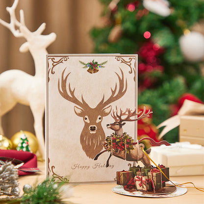 Reindeer Ornament Pop up Card