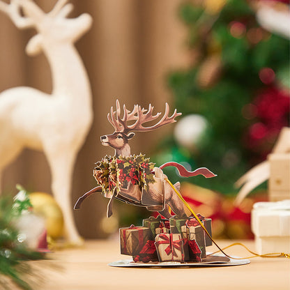 Reindeer Ornament Pop up Card