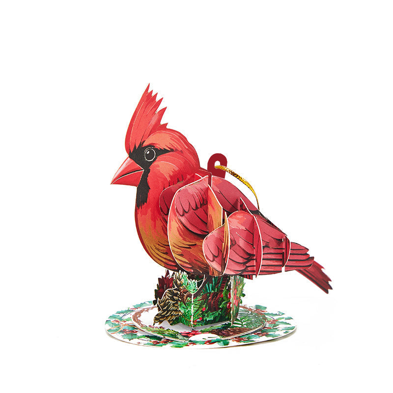 Holiday Cardinal Card with Ornament