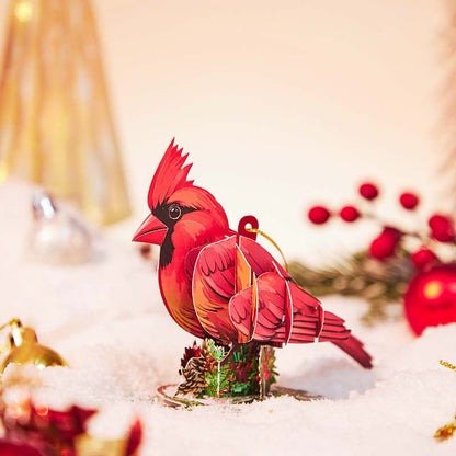 Holiday Cardinal Card with Ornament