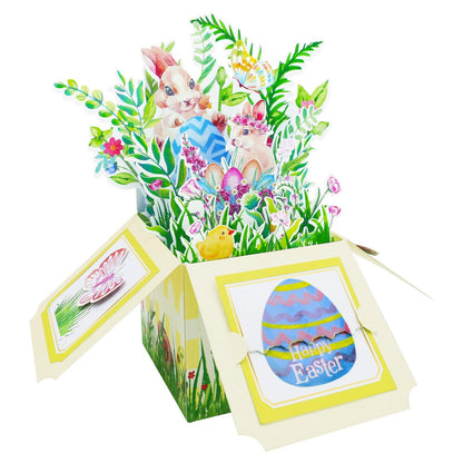 Bunny with Egg Pop-Up Box Card