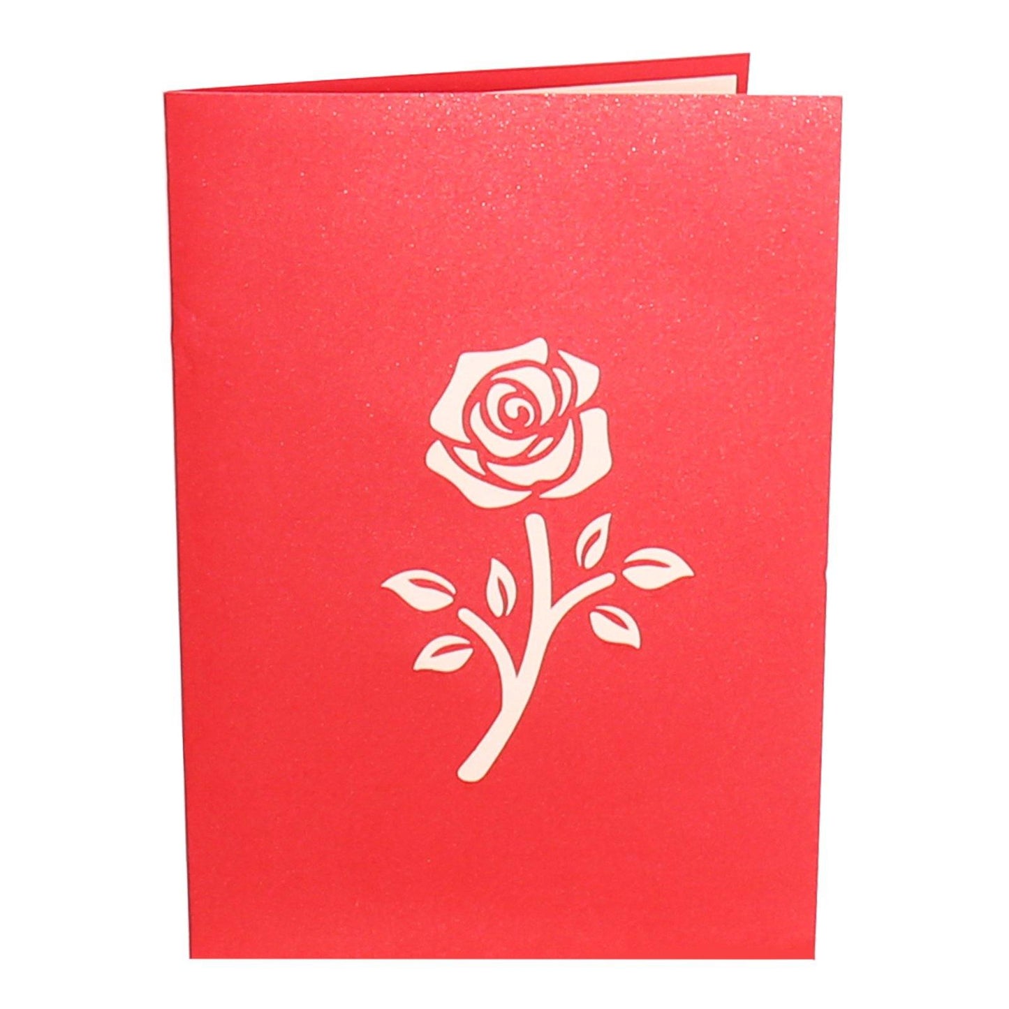 Red Rose Pop Up Card