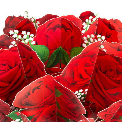 Red Roses Pop-Up Flower Bouquet