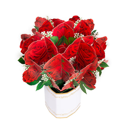 Red Roses Pop-Up Flower Bouquet