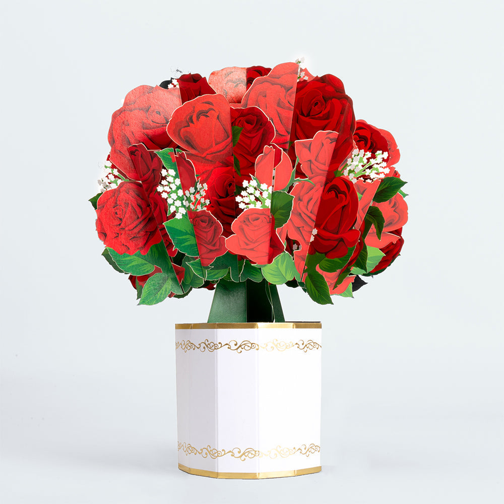 Red Roses Pop-Up Flower Bouquet