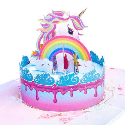 Unicorn Cake Pop-Up Card