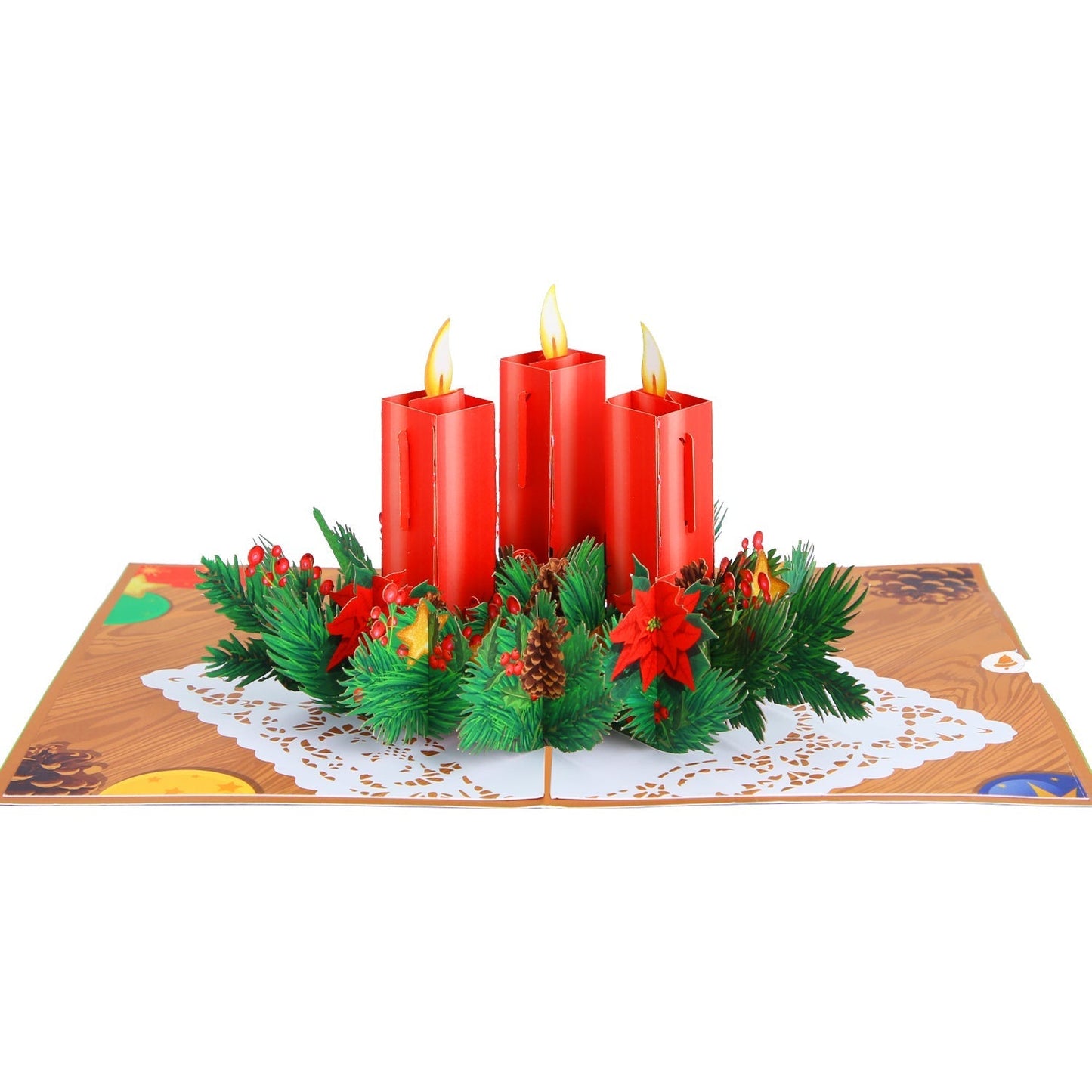 Christmas Candle Pop-Up Card