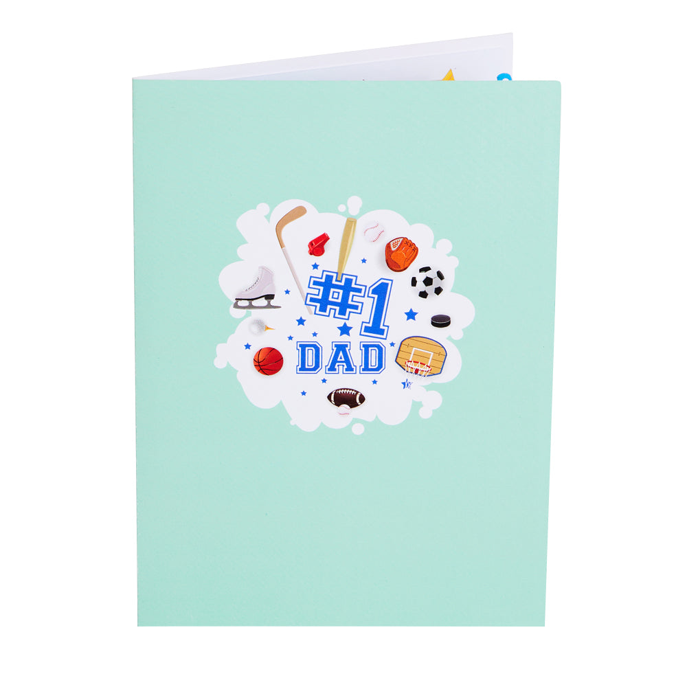 Happy Father's Day Sports Pop-up Card