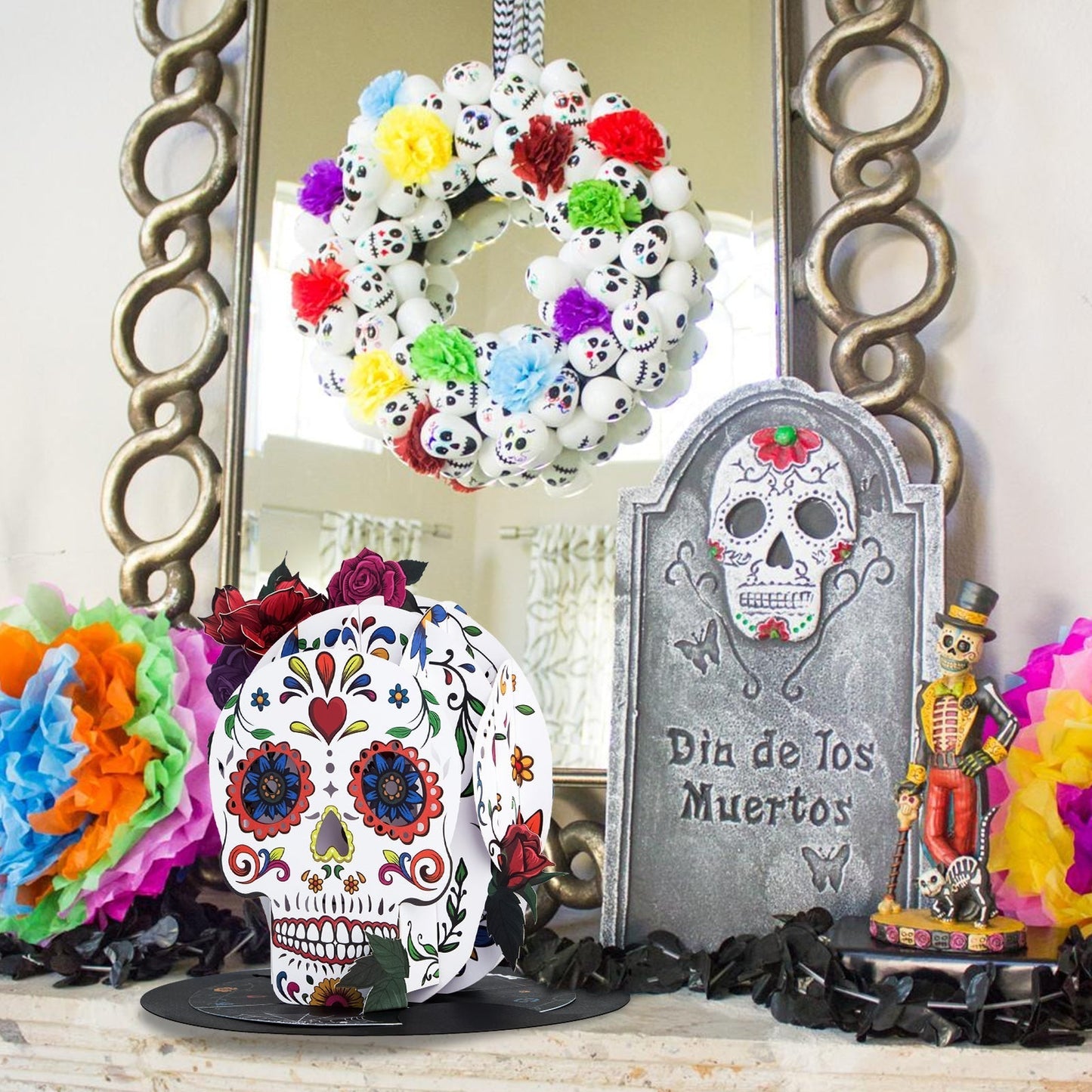 Sugar Skull Pop-Up Card