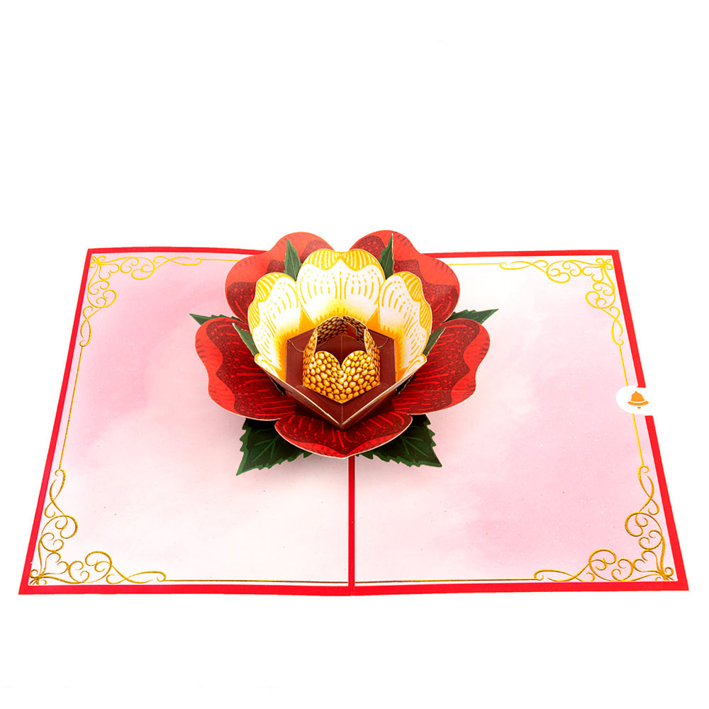 Tudor Rose Pop-Up Card