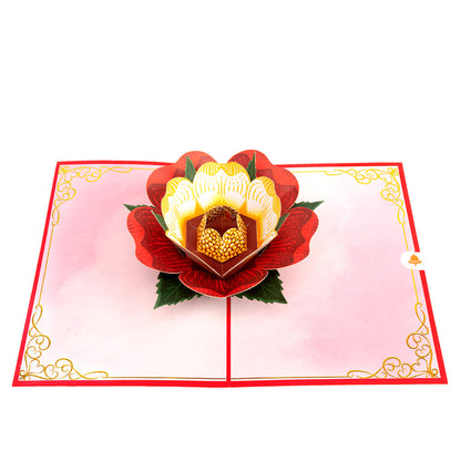 Tudor Rose Pop-Up Card