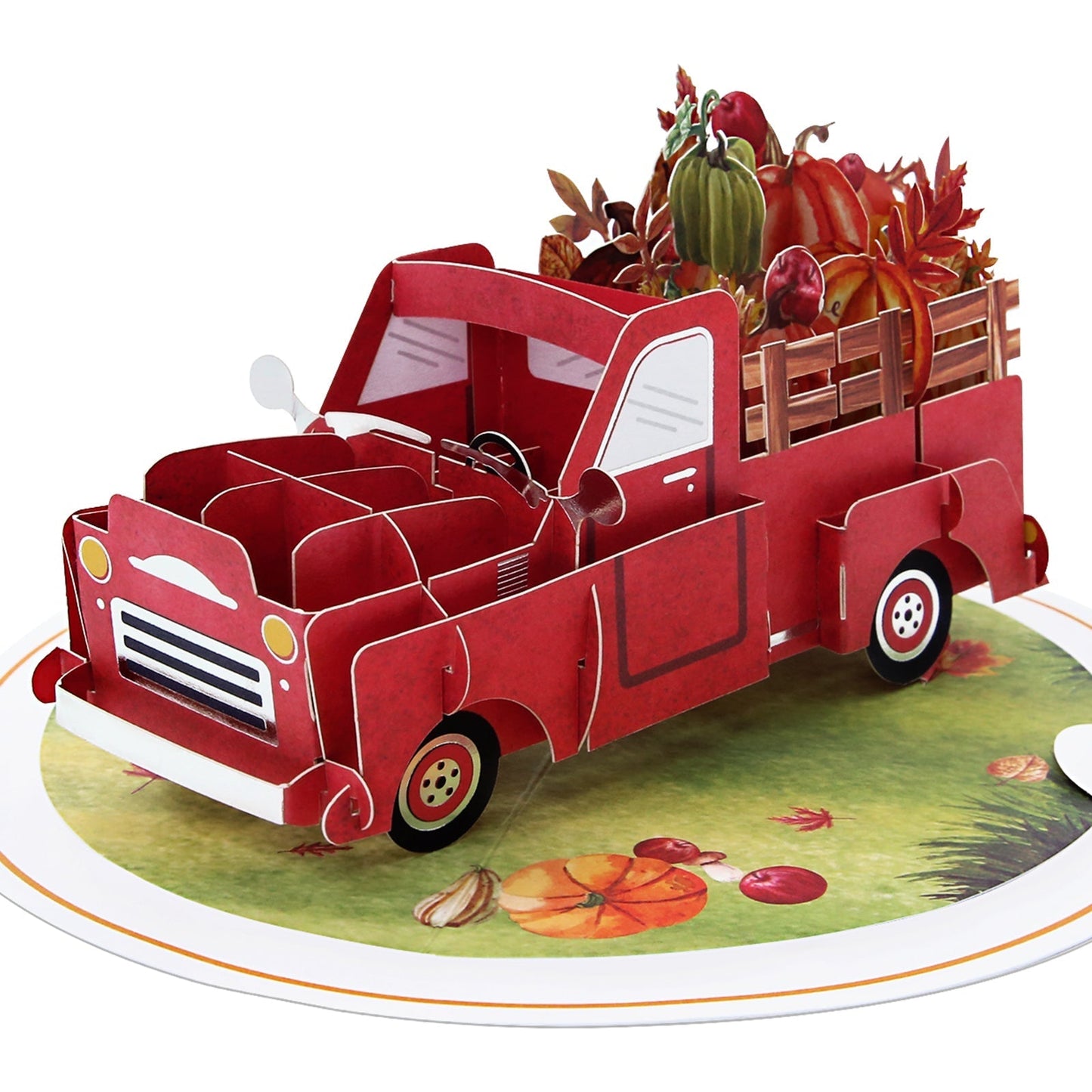 Pumpkin Farm Truck Pop-Up Card