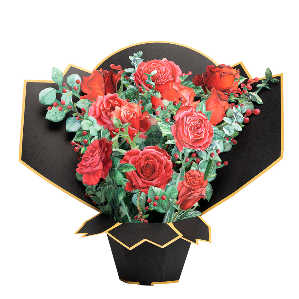 Black Rose Life Sized Bouquet