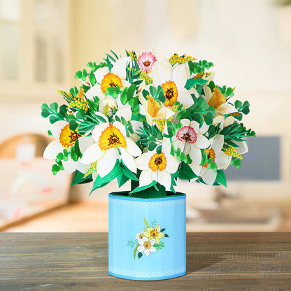 Daffodil Pop-up Flower Bouquet