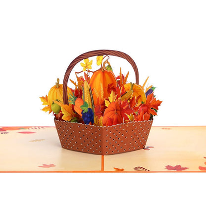 Pumpkin Basket Pop-Up Card