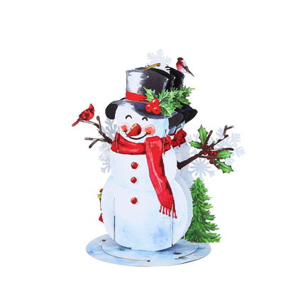 Winter Snowman Pop-Up Ornament