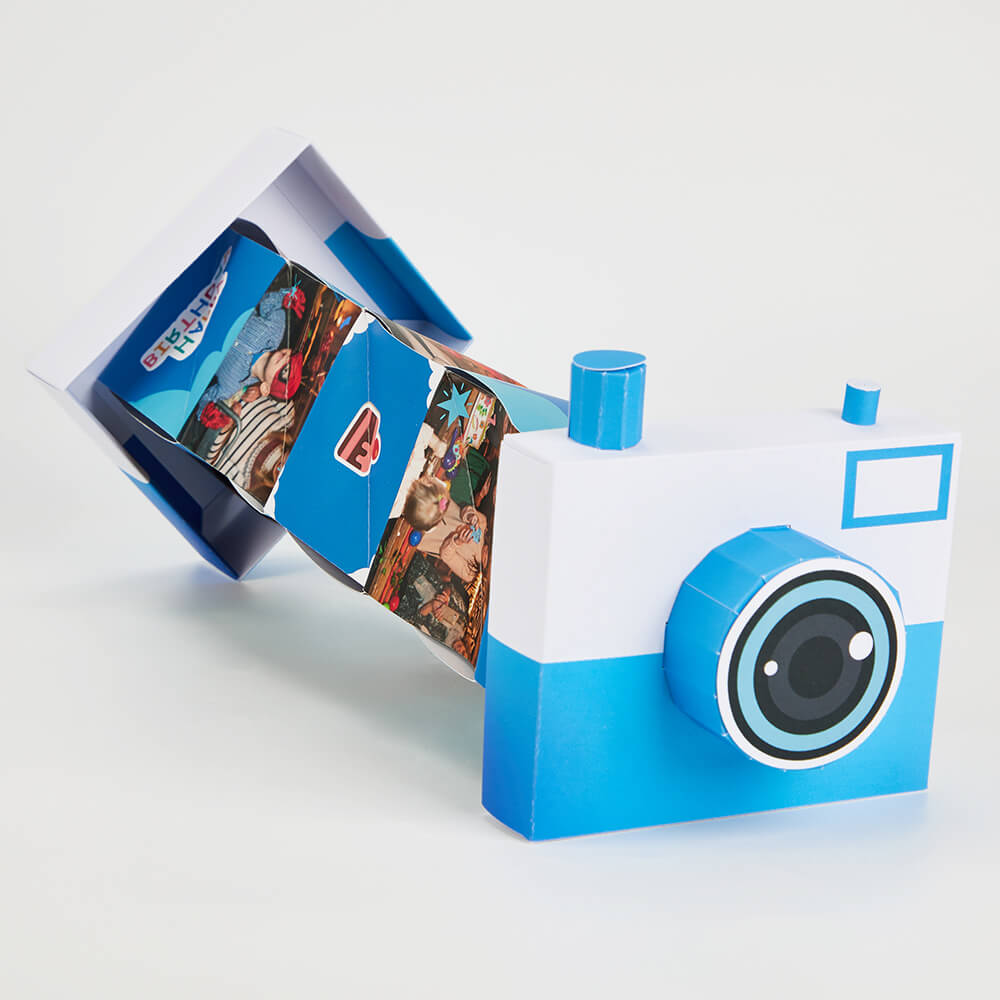 Custom Paper Photo Album Magic Spiral Cube Camera Box