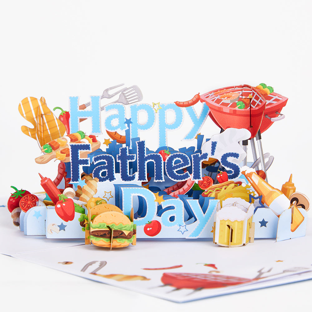 Happy Father's Day Cooking Pop-up Card