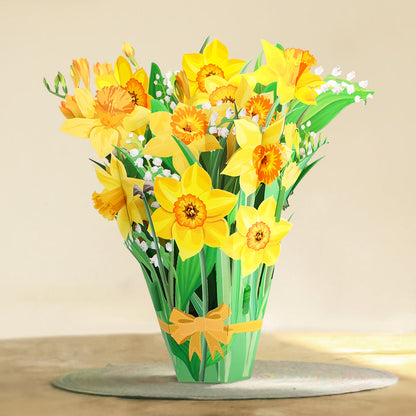 Daffodil Life Sized Bouquet