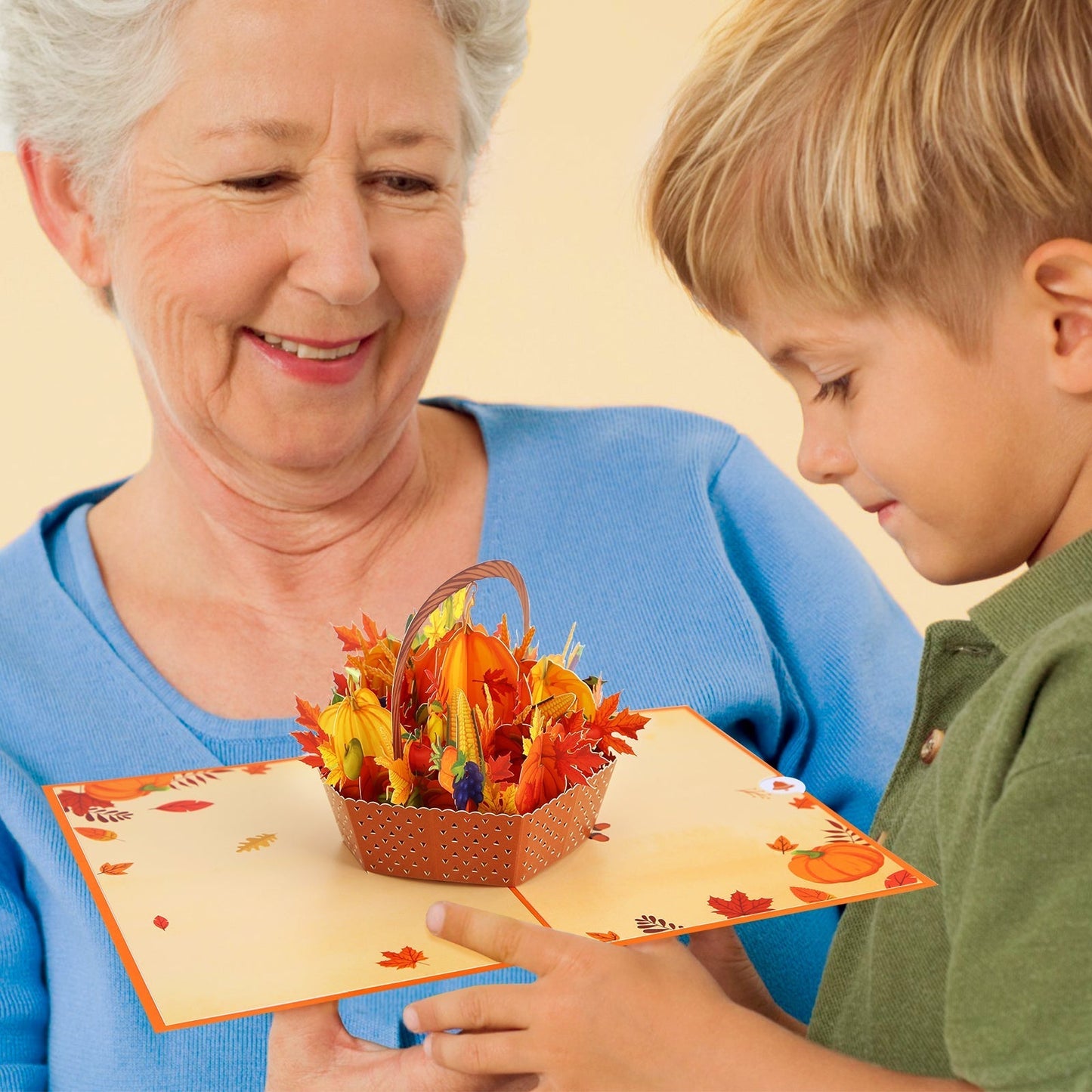 Pumpkin Basket Pop-Up Card