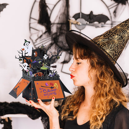 Halloween Witch Pop-Up Card