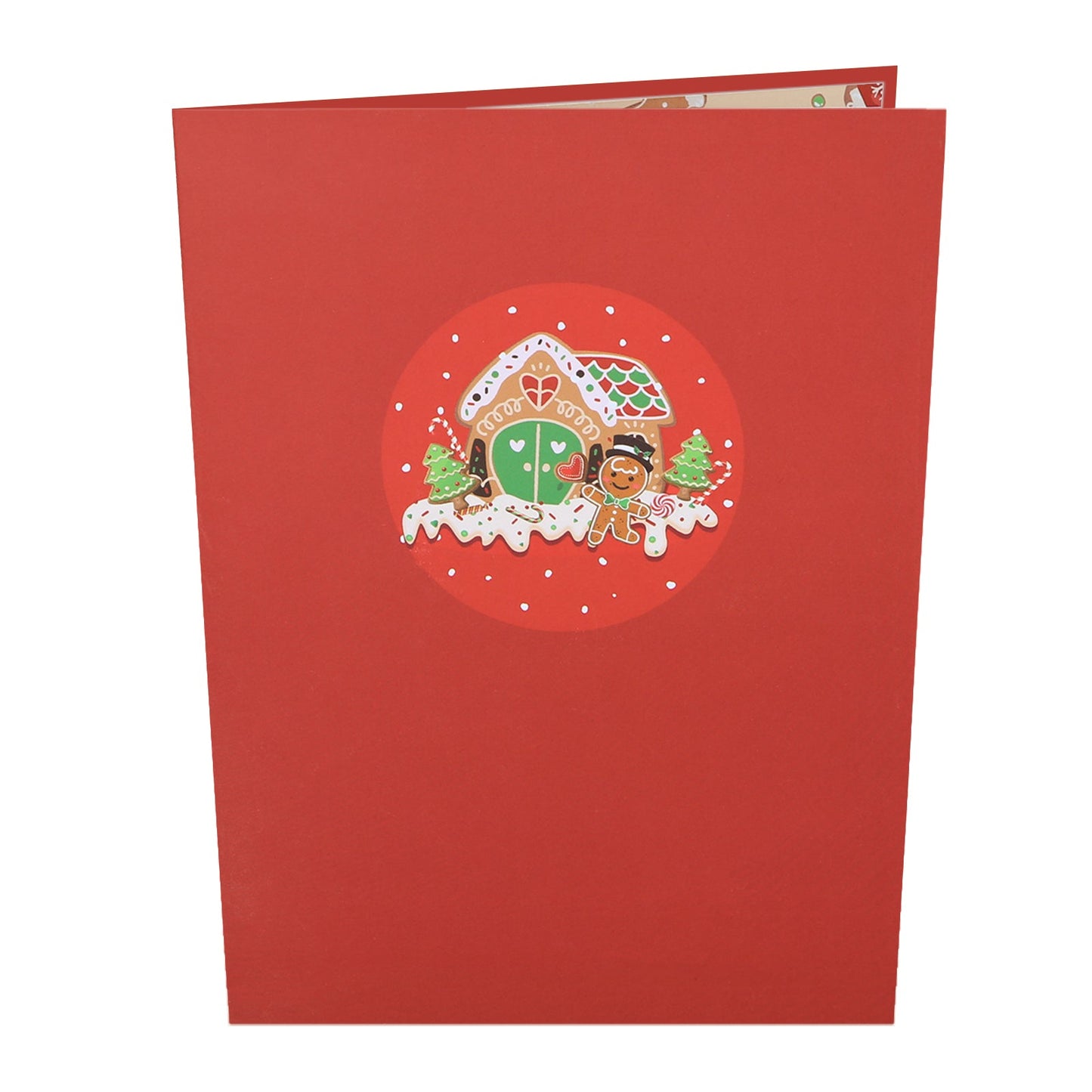 Christmas Gingerbread Basket Pop-Up Card