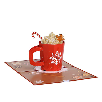 Hot Cocoa & Gingerbread Pop-Up Card