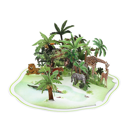 Jungle Animals Pop-Up Card