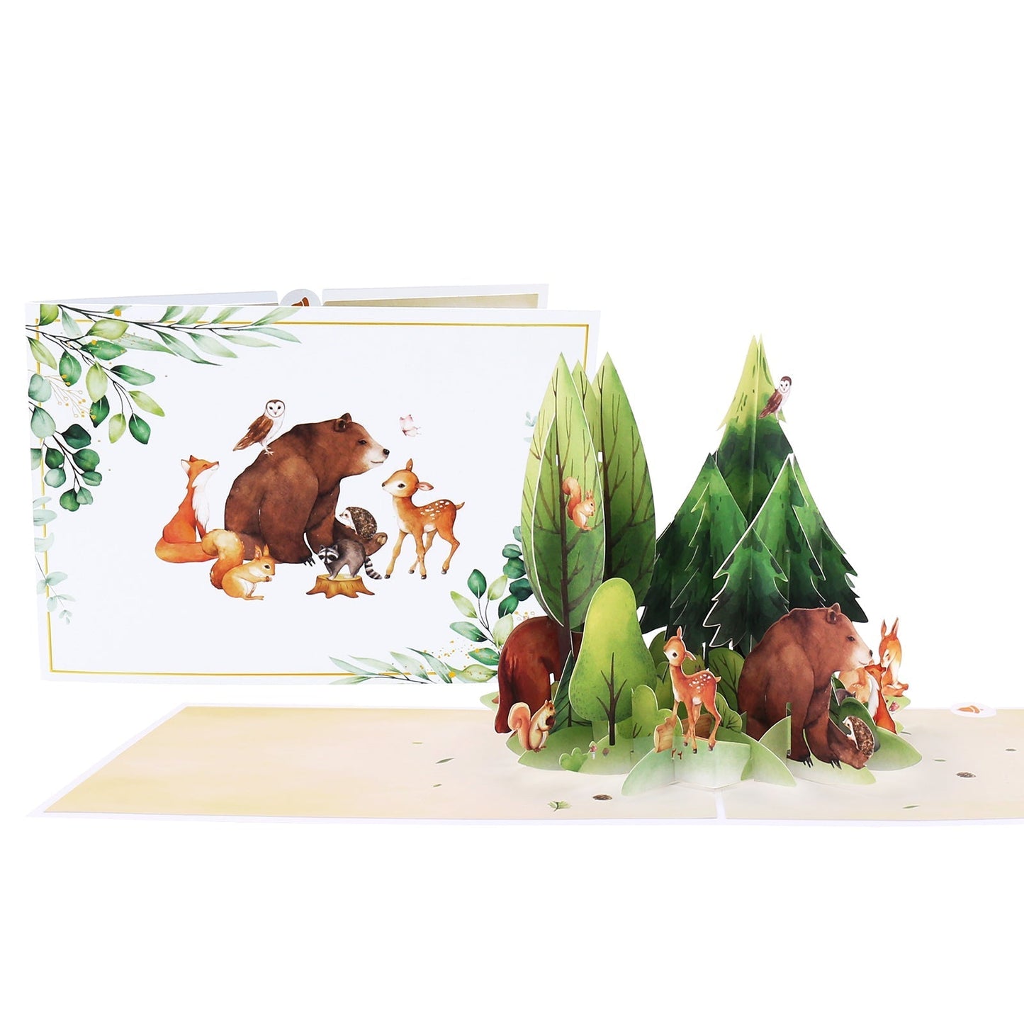 Woodland Animals Pop-Up Card