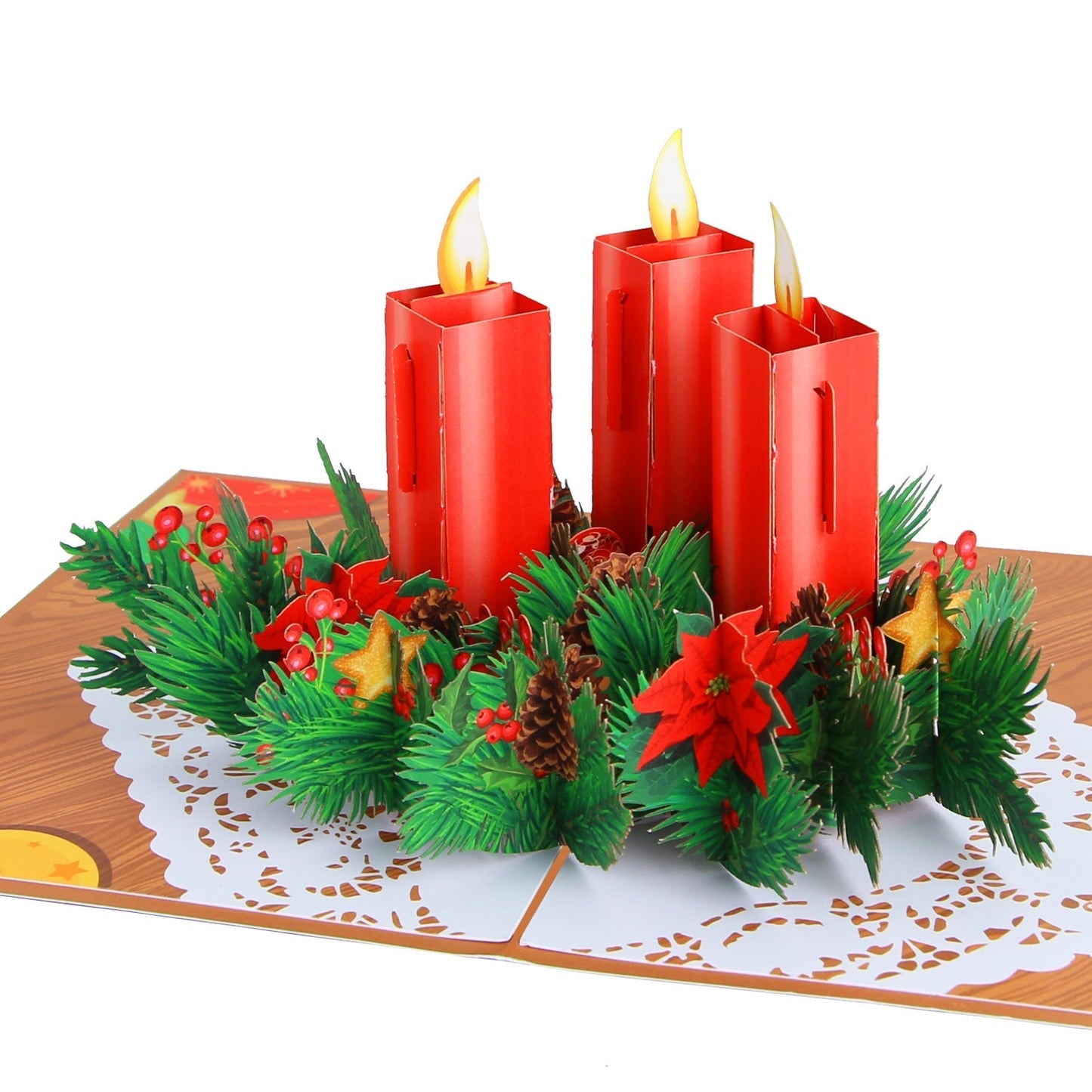 Christmas Candle Pop-Up Card