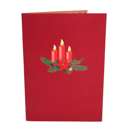 Christmas Candle Pop-Up Card