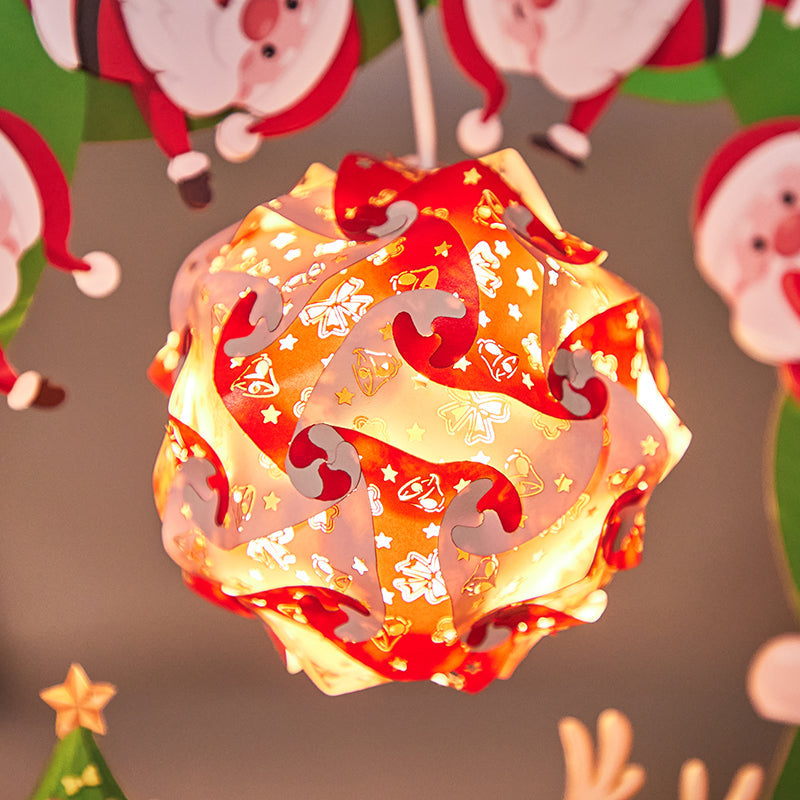 Santa Claus Is Coming 3D Paper Carving Lamp Night Lights