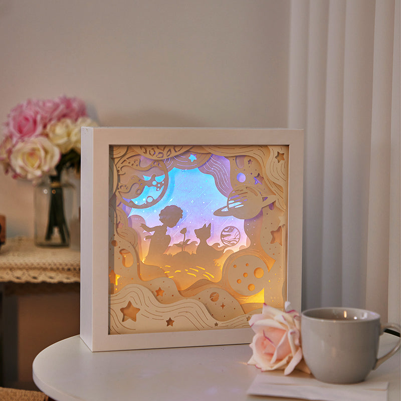 Le-Petit-Prince-3D-Paper-Cut-Light Box