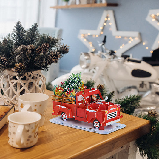 Christmas Truck Pop-Up Ornament